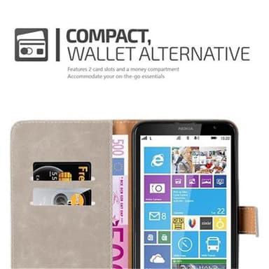 Nokia Lumia 1320 lommebokdeksel etui (brun)