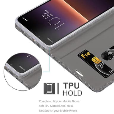 Sony Xperia 10 II lommebokdeksel etui (grå)