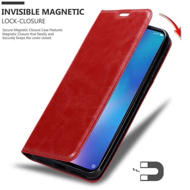 Xiaomi Mi 9 lommebokdeksel case (rød)