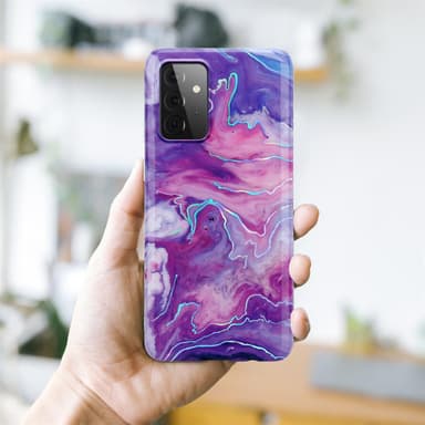 Samsung Galaxy A72 4G / 5G lommebokdeksel etui (lilla)