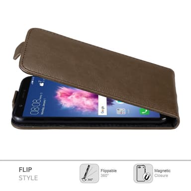 Huawei P SMART 2018 / Enjoy 7S deksel flip cover (brun)