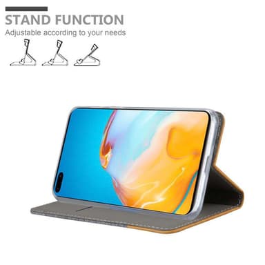 Huawei P40 lommebokdeksel etui (grå)