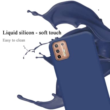 Motorola MOTO G9 PLUS silikondeksel case (Blå)