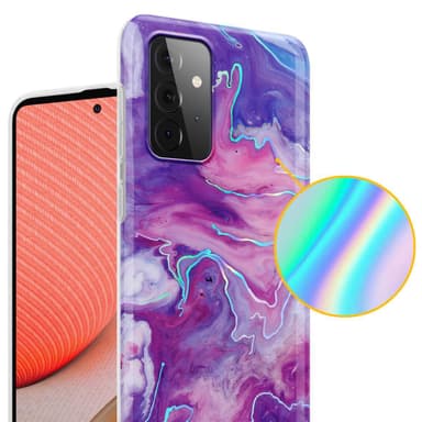 Samsung Galaxy A72 4G / 5G lommebokdeksel etui (lilla)