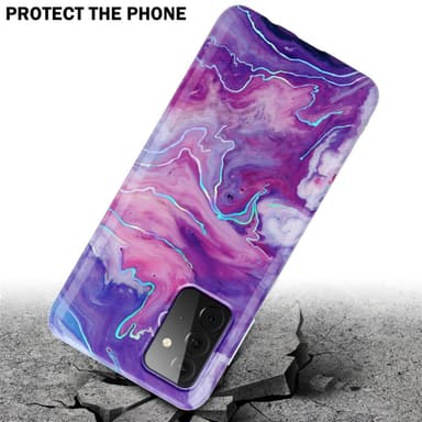 Samsung Galaxy A72 4G / 5G lommebokdeksel etui (lilla)