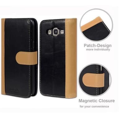 Samsung Galaxy J5 2015 lommebokdeksel cover (svart)