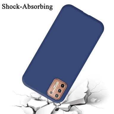 Motorola MOTO G9 PLUS silikondeksel case (Blå)