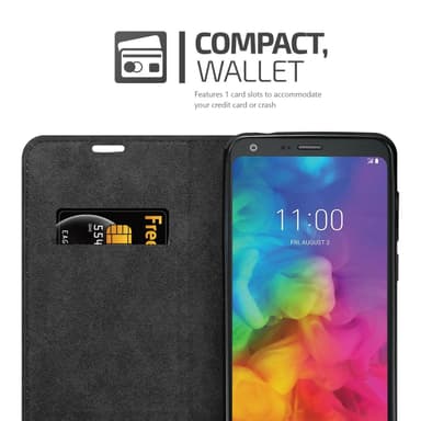 LG Q9 lommebokdeksel case (rød)