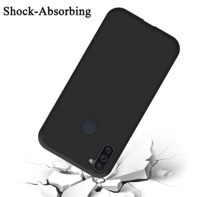 Samsung Galaxy A11 / M11 silikondeksel case (svart)