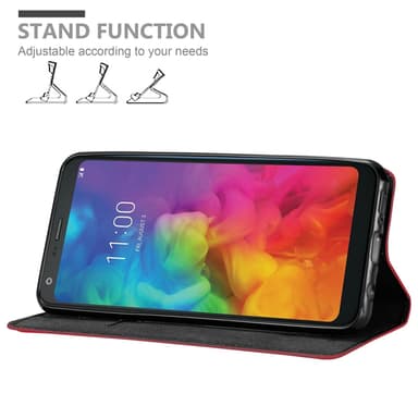 LG Q9 lommebokdeksel case (rød)