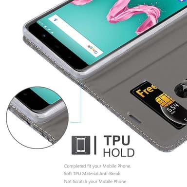 WIKO LENNY 5 lommebokdeksel etui (grå)