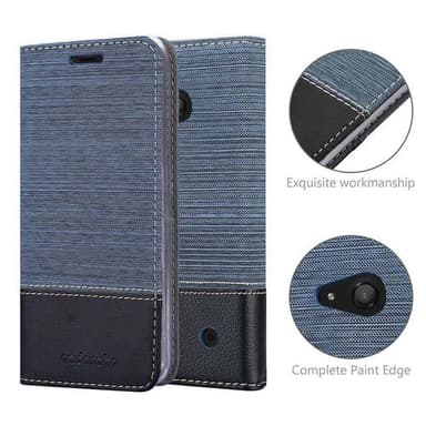 Nokia Lumia 550 lommebokdeksel etui (blå)