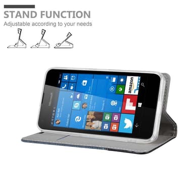 Nokia Lumia 550 lommebokdeksel etui (blå)