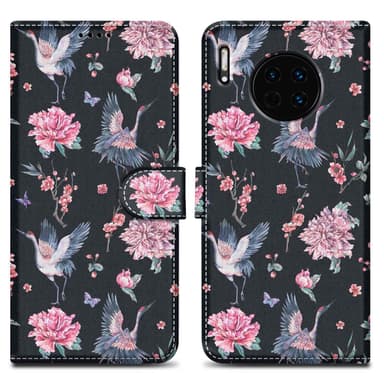 Huawei MATE 30 lommebokdeksel etui (svart)