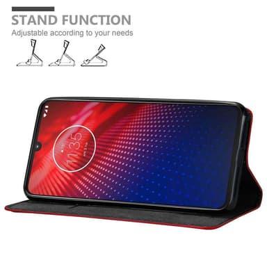 Motorola MOTO Z4 lommebokdeksel case (rød)