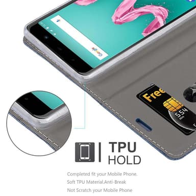 WIKO LENNY 5 lommebokdeksel etui (blå)