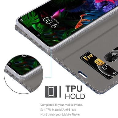 LG G8 lommebokdeksel etui (blå)
