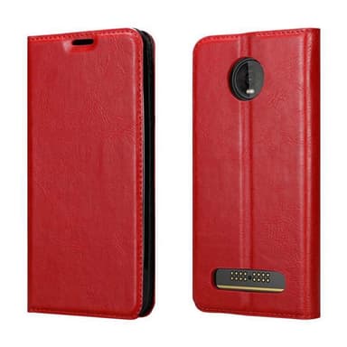 Motorola MOTO Z4 lommebokdeksel case (rød)