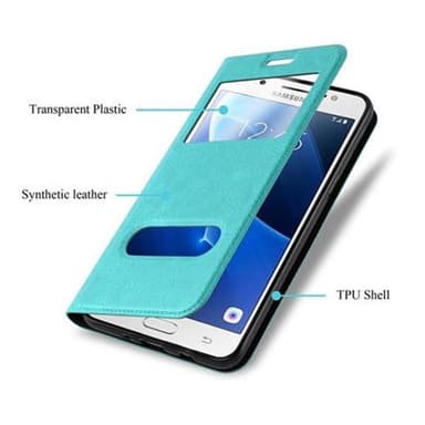 Samsung Galaxy J5 2016 lommebokdeksel cover (turkis)
