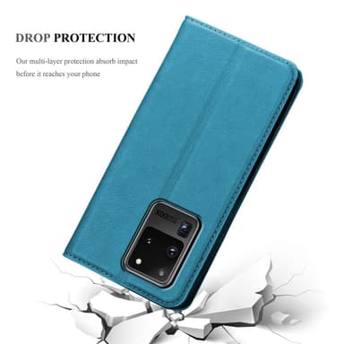 Samsung Galaxy S20 ULTRA lommebokdeksel case (turkis)