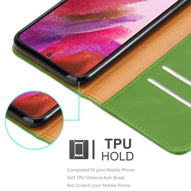 Samsung Galaxy S22 PLUS lommebokdeksel etui (grønn)