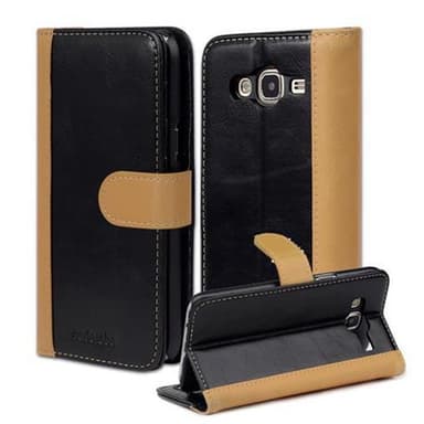 Samsung Galaxy J5 2015 lommebokdeksel cover (svart)