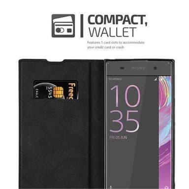 Sony Xperia XA1 lommebokdeksel case (svart)