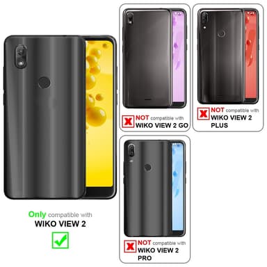 Deksel WIKO VIEW 2 Veske (Svart)
