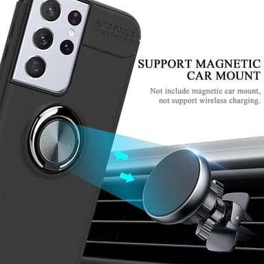 Samsung Galaxy S21 ULTRA silikondeksel cover (svart)
