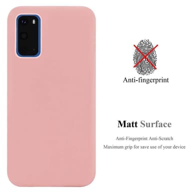 Deksel Samsung Galaxy S20 Silikon cover (rosa)