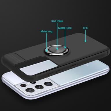 Samsung Galaxy S21 ULTRA silikondeksel cover (svart)