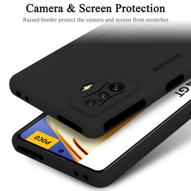 Xiaomi Poco F4 GT silikondeksel case (Svart)