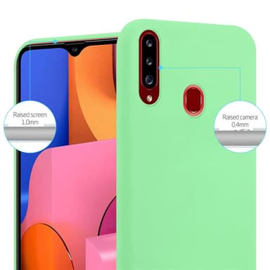Deksel Samsung Galaxy A20s Silikon cover (grønn)