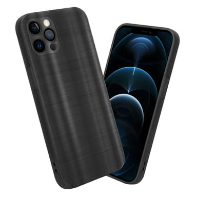 iPhone 12 PRO MAX Silikondeksel Beskyttelse (svart)
