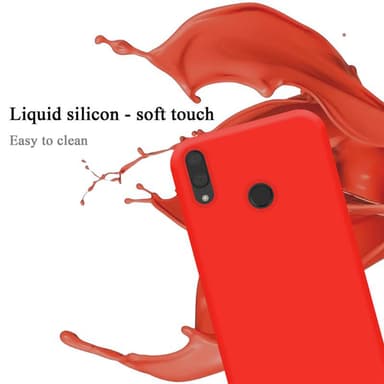 Huawei Y7 2019 / Y7 PRIME 2019 silikondeksel case (rød)