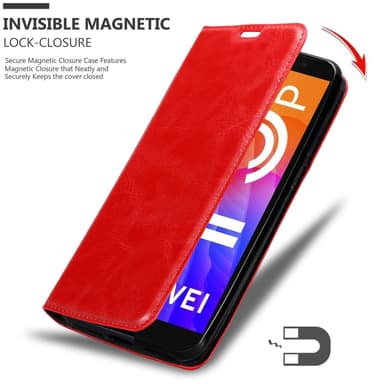 Honor 9S / Huawei Y5P lommebokdeksel case (rød)