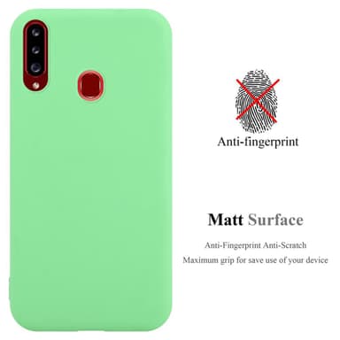 Deksel Samsung Galaxy A20s Silikon cover (grønn)