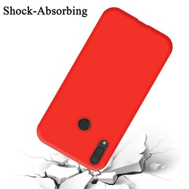 Huawei Y7 2019 / Y7 PRIME 2019 silikondeksel case (rød)