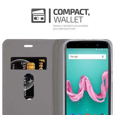 WIKO LENNY 5 lommebokdeksel etui (grå)