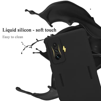 Xiaomi Poco F4 GT silikondeksel case (Svart)