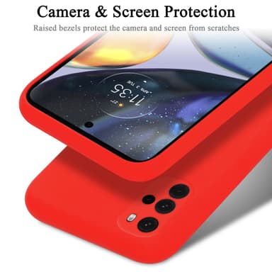 Motorola MOTO G22 silikondeksel case (rød)