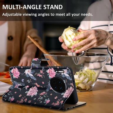 Huawei MATE 30 lommebokdeksel etui (svart)