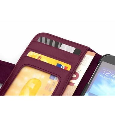 Samsung Galaxy ALPHA lommebokdeksel case (lilla)