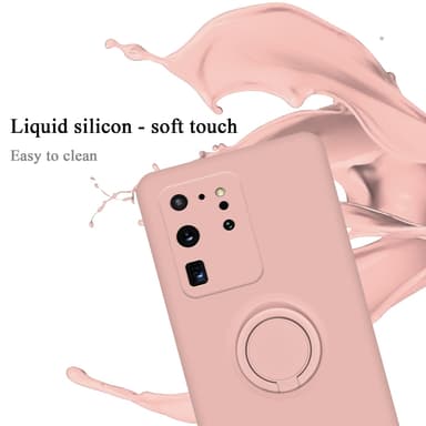 Deksel Samsung Galaxy S20 ULTRA Ring Case (rosa)