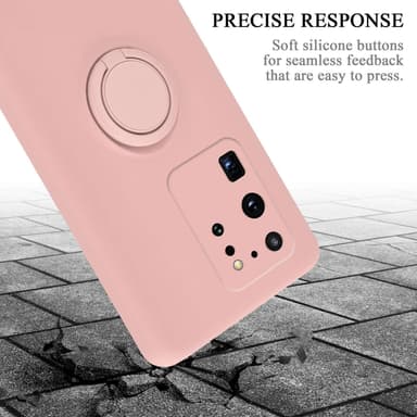 Deksel Samsung Galaxy S20 ULTRA Ring Case (rosa)