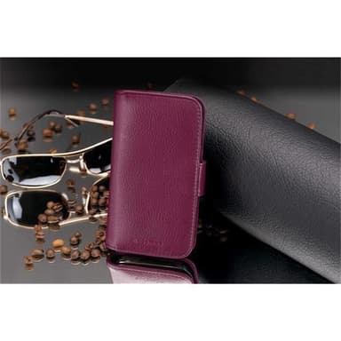 Samsung Galaxy ALPHA lommebokdeksel case (lilla)