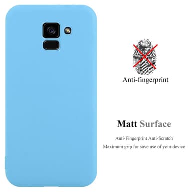 Deksel Samsung Galaxy A5 2018 Silikon cover (blå)