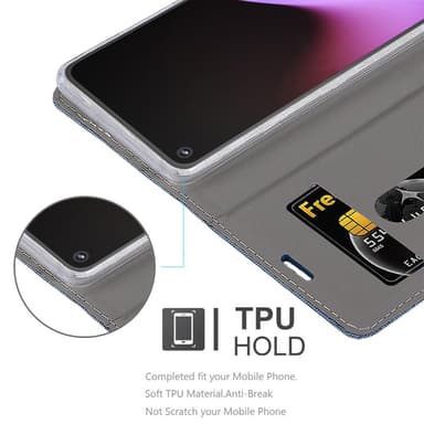 Google PIXEL 5 lommebokdeksel etui (blå)