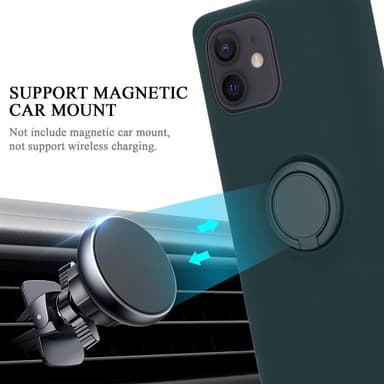Deksel iPhone 12 MINI Ring Case (grønn)