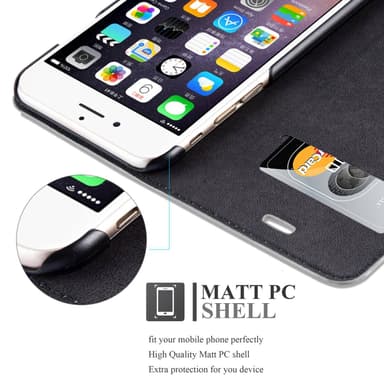iPhone 6 / 6S deksel flip cover (grå)